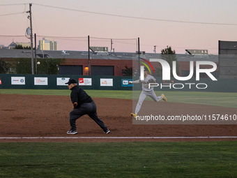 The Oakland Ballers (1) beat the Yolo High Wheelers (0) in game 2 (round 1) of the Pioneer Baseball League's playoffs in Oakland, Calif., on...