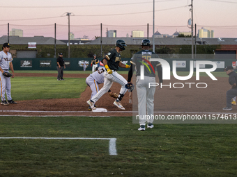 The Oakland Ballers (1) beat the Yolo High Wheelers (0) in game 2 (round 1) of the Pioneer Baseball League's playoffs in Oakland, Calif., on...