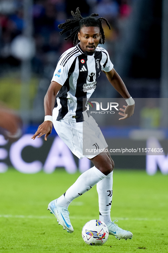 Khephren Thuram of Juventus FC during the Serie A Enilive match between Empoli FC and Juventus FC at Stadio Carlo Castellani on September 14...