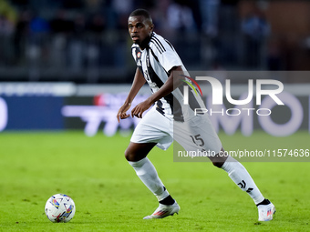 Pierre Kalulu of Juventus FC during the Serie A Enilive match between Empoli FC and Juventus FC at Stadio Carlo Castellani on September 14,...