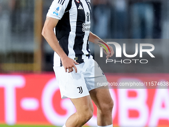 Andrea Cambiaso of Juventus FC during the Serie A Enilive match between Empoli FC and Juventus FC at Stadio Carlo Castellani on September 14...