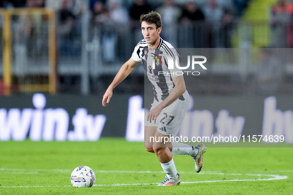 Andrea Cambiaso of Juventus FC during the Serie A Enilive match between Empoli FC and Juventus FC at Stadio Carlo Castellani on September 14...