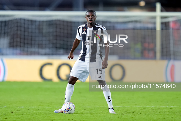 Pierre Kalulu of Juventus FC during the Serie A Enilive match between Empoli FC and Juventus FC at Stadio Carlo Castellani on September 14,...