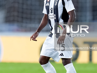 Pierre Kalulu of Juventus FC during the Serie A Enilive match between Empoli FC and Juventus FC at Stadio Carlo Castellani on September 14,...