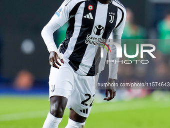 Timothy Weah of Juventus FC during the Serie A Enilive match between Empoli FC and Juventus FC at Stadio Carlo Castellani on September 14, 2...