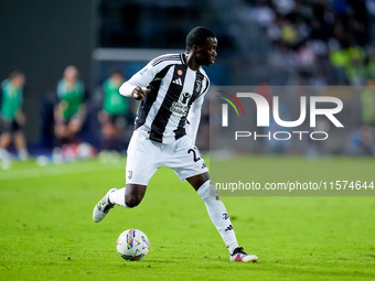 Timothy Weah of Juventus FC during the Serie A Enilive match between Empoli FC and Juventus FC at Stadio Carlo Castellani on September 14, 2...