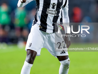 Timothy Weah of Juventus FC during the Serie A Enilive match between Empoli FC and Juventus FC at Stadio Carlo Castellani on September 14, 2...