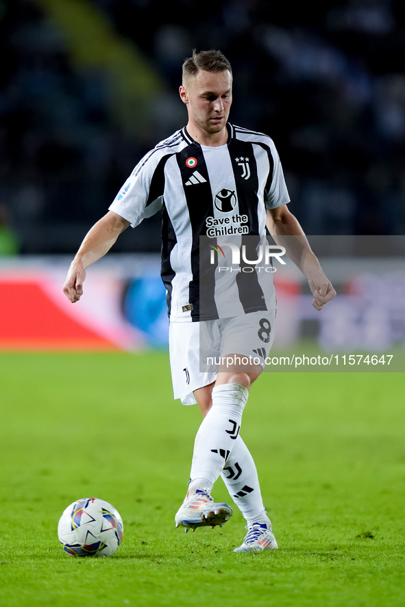 Teun Koopmeiners of Juventus FC during the Serie A Enilive match between Empoli FC and Juventus FC at Stadio Carlo Castellani on September 1...