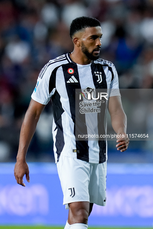 Bremer of Juventus FC during the Serie A Enilive match between Empoli FC and Juventus FC at Stadio Carlo Castellani on September 14, 2024 in...