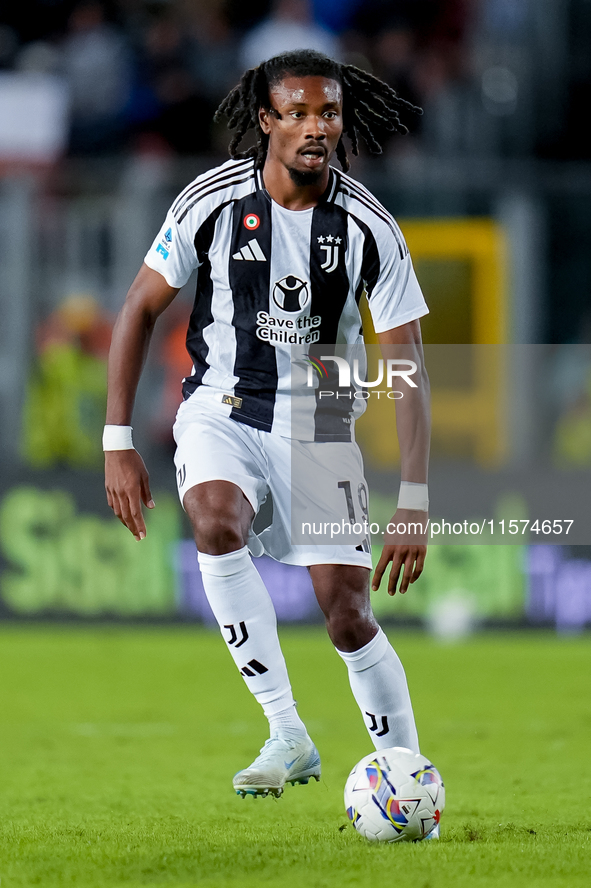 Khephren Thuram of Juventus FC during the Serie A Enilive match between Empoli FC and Juventus FC at Stadio Carlo Castellani on September 14...