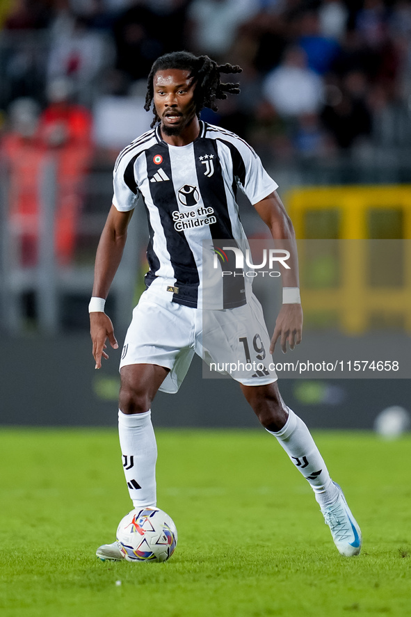 Khephren Thuram of Juventus FC during the Serie A Enilive match between Empoli FC and Juventus FC at Stadio Carlo Castellani on September 14...