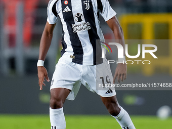 Khephren Thuram of Juventus FC during the Serie A Enilive match between Empoli FC and Juventus FC at Stadio Carlo Castellani on September 14...