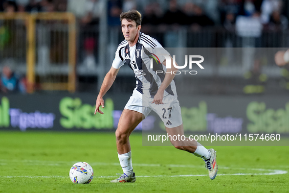 Andrea Cambiaso of Juventus FC during the Serie A Enilive match between Empoli FC and Juventus FC at Stadio Carlo Castellani on September 14...