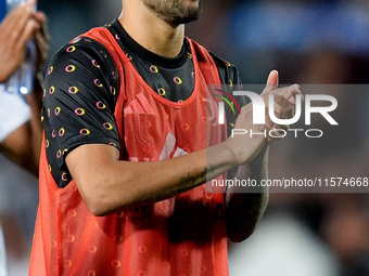 Nicolas Gonzalez of Juventus FC applauds during the Serie A Enilive match between Empoli FC and Juventus FC at Stadio Carlo Castellani on Se...