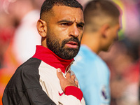 Mohamed Salah of Liverpool during the Premier League match between Liverpool and Nottingham Forest at Anfield in Liverpool, England, on Sept...