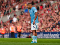 Murillo of Nottingham Forest during the Premier League match between Liverpool and Nottingham Forest at Anfield in Liverpool, England, on Se...