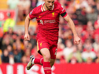 Liverpool's Diogo Jota is in action during the Premier League match between Liverpool and Nottingham Forest at Anfield in Liverpool, England...