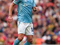 James Ward-Prowse of Nottingham Forest during the Premier League match between Liverpool and Nottingham Forest at Anfield in Liverpool, Engl...