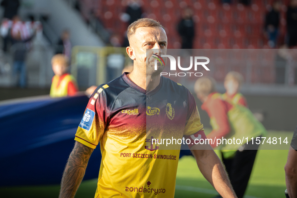 Kamil Grosicki plays during the game between KS Cracovia and Pogon Szczecin in Krakow, Poland, on September 14, 2024. PKO BP Ekstraklasa, Po...