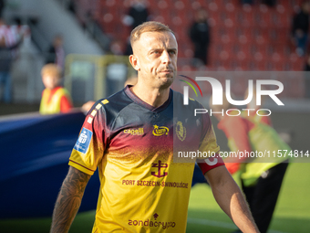 Kamil Grosicki plays during the game between KS Cracovia and Pogon Szczecin in Krakow, Poland, on September 14, 2024. PKO BP Ekstraklasa, Po...