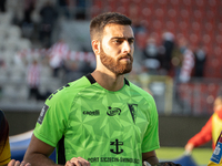 Goalkeeper Valentin Cojocaru during the game between KS Cracovia and Pogon Szczecin in Krakow, Poland, on September 14, 2024. PKO BP Ekstrak...