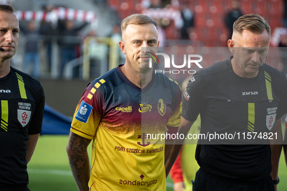 Kamil Grosicki plays during the game between KS Cracovia and Pogon Szczecin in Krakow, Poland, on September 14, 2024. PKO BP Ekstraklasa, Po...