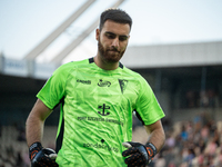 Goalkeeper Valentin Cojocaru during the game between KS Cracovia and Pogon Szczecin in Krakow, Poland, on September 14, 2024. PKO BP Ekstrak...