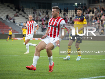 Benjamin Kallman during the game between KS Cracovia and Pogon Szczecin in Krakow, Poland, on September 14, 2024. PKO BP Ekstraklasa, Polish...