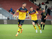 Linus Wahlqvist during the game between KS Cracovia and Pogon Szczecin in Krakow, Poland, on September 14, 2024. PKO BP Ekstraklasa, Polish...