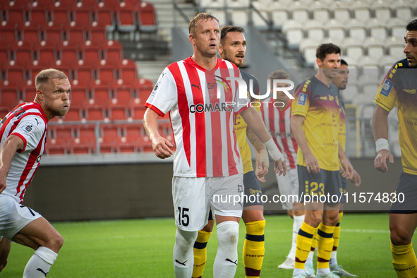 Kamil Glik during the game between KS Cracovia and Pogon Szczecin in Krakow, Poland, on September 14, 2024. PKO BP Ekstraklasa, Polish footb...