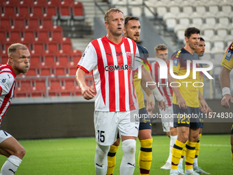 Kamil Glik during the game between KS Cracovia and Pogon Szczecin in Krakow, Poland, on September 14, 2024. PKO BP Ekstraklasa, Polish footb...