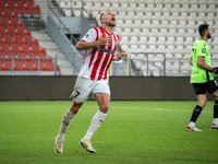 Mick van Buren plays during the game between KS Cracovia and Pogon Szczecin in Krakow, Poland, on September 14, 2024. PKO BP Ekstraklasa, Po...