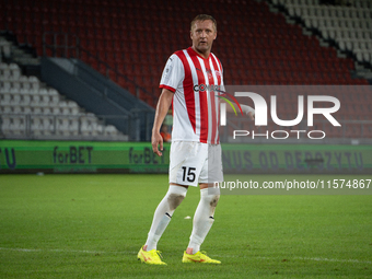 Kamil Glik during the game between KS Cracovia and Pogon Szczecin in Krakow, Poland, on September 14, 2024. PKO BP Ekstraklasa, Polish footb...