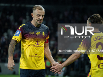 Kamil Grosicki plays during the game between KS Cracovia and Pogon Szczecin in Krakow, Poland, on September 14, 2024. PKO BP Ekstraklasa, Po...