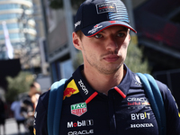 Max Verstappen of Red Bull Racing ahead of the Formula 1 Grand Prix of Azerbaijan at Baku City Circuit in Baku, Azerbaijan on September 15,...