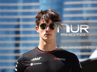 Oliver Bearman of Haas ahead of the Formula 1 Grand Prix of Azerbaijan at Baku City Circuit in Baku, Azerbaijan on September 15, 2024. (