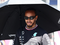 Lewis Hamilton of Mercedes ahead of the Formula 1 Grand Prix of Azerbaijan at Baku City Circuit in Baku, Azerbaijan on September 15, 2024. (