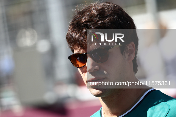 Lance Stroll of Aston Martin Aramco ahead of the Formula 1 Grand Prix of Azerbaijan at Baku City Circuit in Baku, Azerbaijan on September 15...