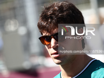 Lance Stroll of Aston Martin Aramco ahead of the Formula 1 Grand Prix of Azerbaijan at Baku City Circuit in Baku, Azerbaijan on September 15...