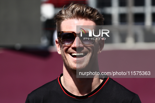 Nico Hulkenberg of Haas ahead of the Formula 1 Grand Prix of Azerbaijan at Baku City Circuit in Baku, Azerbaijan on September 15, 2024. 