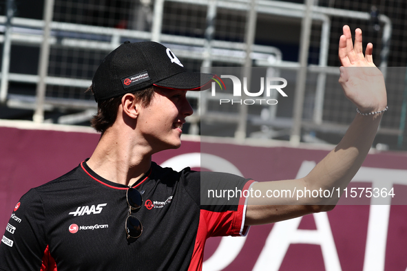 Oliver Bearman of Haas ahead of the Formula 1 Grand Prix of Azerbaijan at Baku City Circuit in Baku, Azerbaijan on September 15, 2024. 