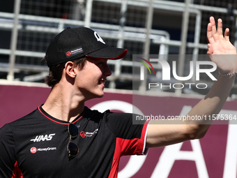 Oliver Bearman of Haas ahead of the Formula 1 Grand Prix of Azerbaijan at Baku City Circuit in Baku, Azerbaijan on September 15, 2024. (