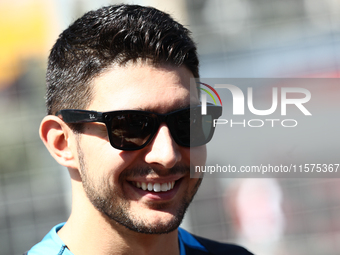 Esteban Ocon of Alpine ahead of the Formula 1 Grand Prix of Azerbaijan at Baku City Circuit in Baku, Azerbaijan on September 15, 2024. (