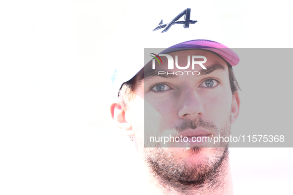 Pierre Gasly of Alpine ahead of the Formula 1 Grand Prix of Azerbaijan at Baku City Circuit in Baku, Azerbaijan on September 15, 2024. 