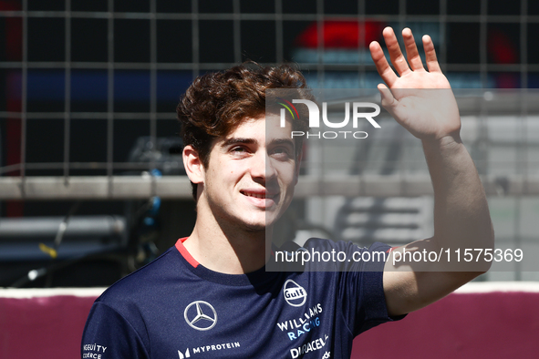 Franco Colapinto of Williams ahead of the Formula 1 Grand Prix of Azerbaijan at Baku City Circuit in Baku, Azerbaijan on September 15, 2024....