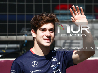 Franco Colapinto of Williams ahead of the Formula 1 Grand Prix of Azerbaijan at Baku City Circuit in Baku, Azerbaijan on September 15, 2024....