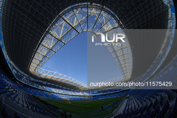 General view of inside stadium prior the La Liga match between Real Sociedad de Futbol and Real Madrid CF at Reale Arena on September 15, 20...