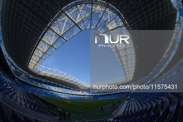 General view of inside stadium prior the La Liga match between Real Sociedad de Futbol and Real Madrid CF at Reale Arena on September 15, 20...