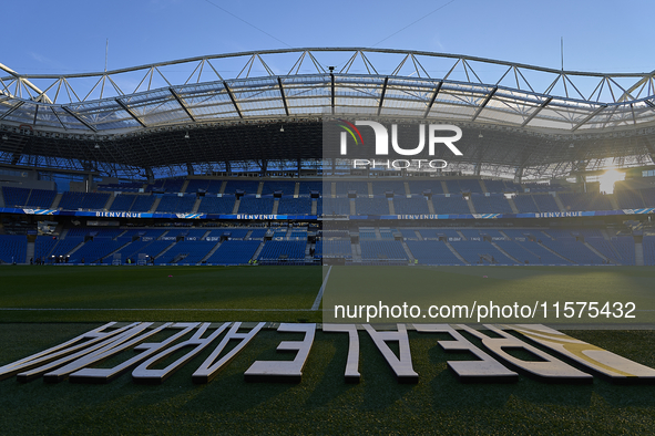 General view of inside stadium prior the La Liga match between Real Sociedad de Futbol and Real Madrid CF at Reale Arena on September 15, 20...