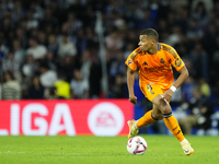 Kylian Mbappe centre-forward of Real Madrid and France during the La Liga match between Real Sociedad de Futbol and Real Madrid CF at Reale...